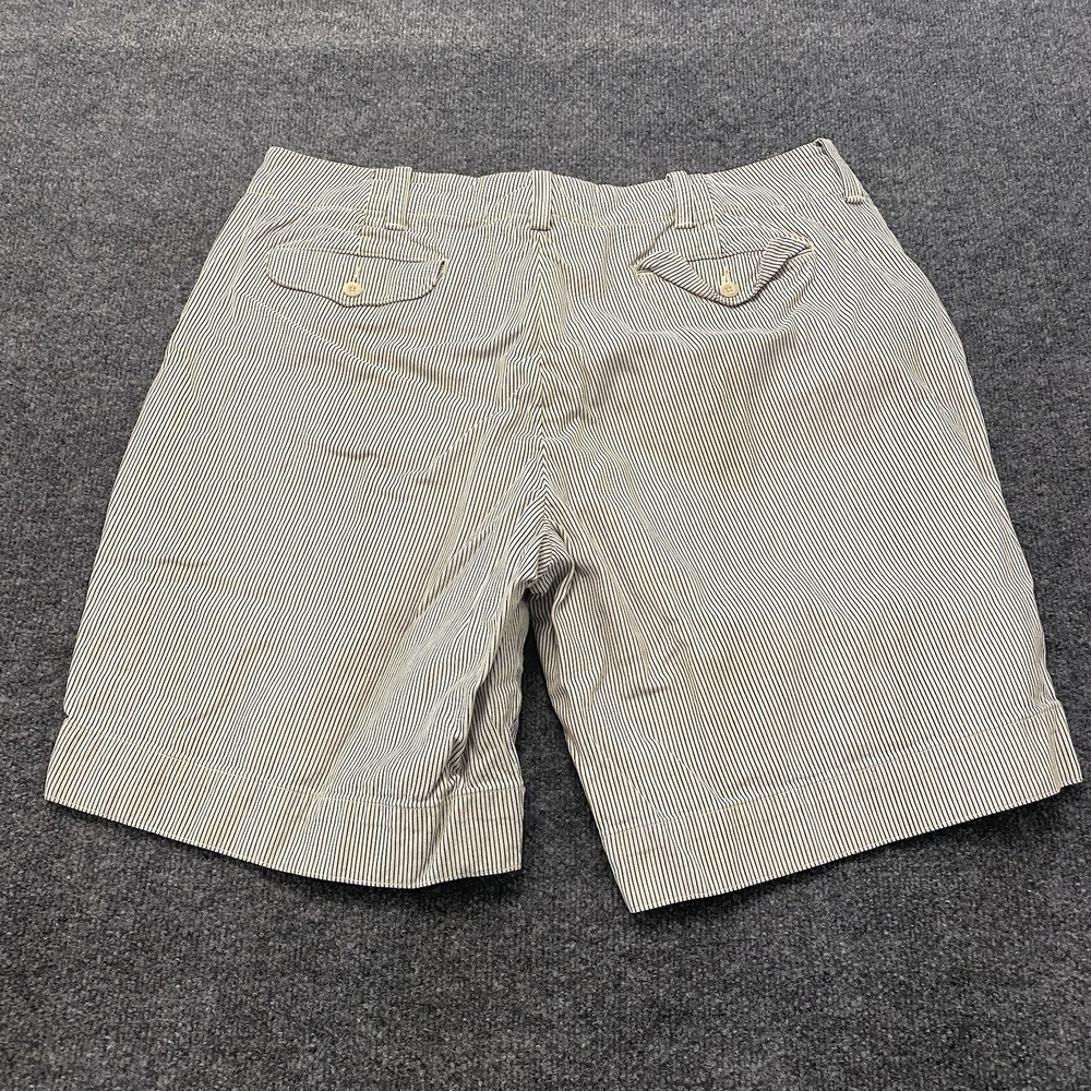 Vintage Y2K Polo Ralph Lauren Vertical Striped Baggy Loose Fit Shorts Mens Sz 38 - Picture 13 of 13